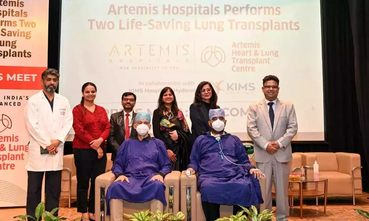 Artemis हॉस्पिटल्स में दो जान बचाने वाले लंग ट्रांसप्लांट से मरीज़ों को नई ज़िंदगी मिली