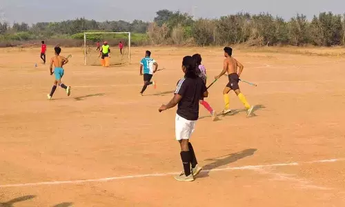 काकतिया यूनिवर्सिटी में Hockey Selection हुए, खिलाड़ियों ने हिस्सा लिया