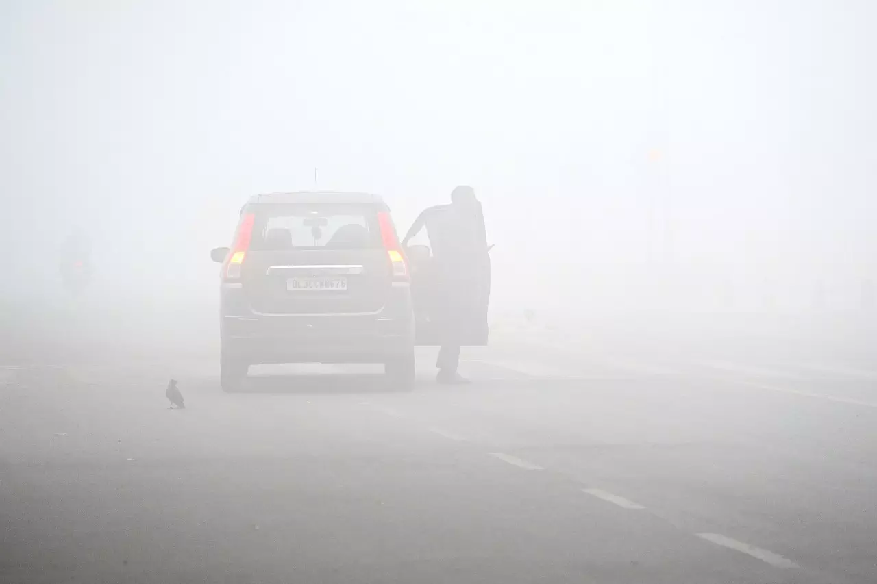 Delhi-NCR में घना कोहरा छाया; औसत हवा की गुणवत्ता बहुत खराब बनी हुई Delhi-NCR में घना कोहरा छाया; औसत हवा की गुणवत्ता बहुत खराब बनी हुई