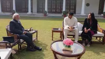 Neeraj Chopra और पीएम मोदी की खास मुलाकात Neeraj Chopra और पीएम मोदी की खास मुलाकात