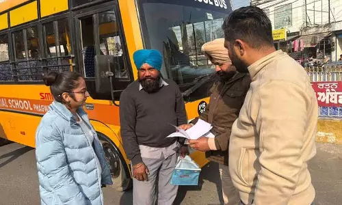 Nawanshahr में सेफ व्हीकल पॉलिसी के तहत स्कूल बसों पर कड़ी जांच