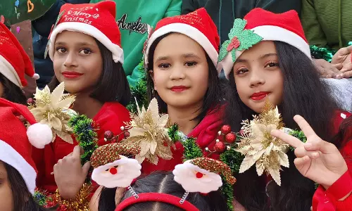 Bhopal: बच्चों की सांता एक्टिविटी से शहर में उत्सव का माहौल
