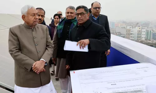 नीतीश कुमार ने Patna में विश्वविद्यालयों के निर्माण कार्य का किया निरीक्षण