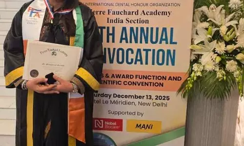 Amritsar: ओरल सर्जन को पियरे फॉचर्ड फेलोशिप से सम्मानित किया गया