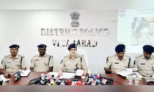 Vikarabad में 2025 में अपराध दर 3.31% बढ़ी, हत्याएं और चोरियां बढ़ीं Vikarabad में 2025 में अपराध दर 3.31% बढ़ी, हत्याएं और चोरियां बढ़ीं