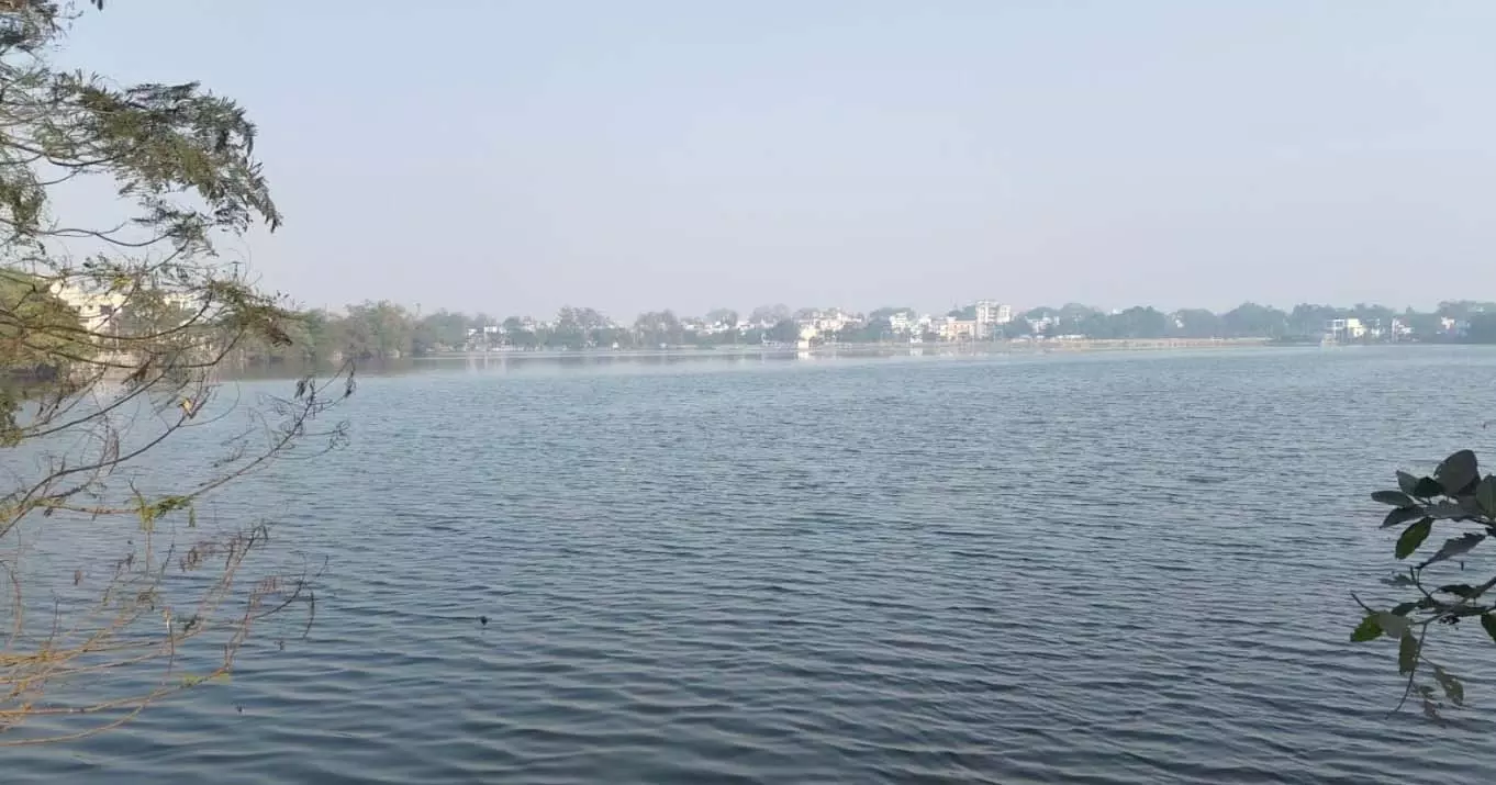 14 दिन में बदली महाराजबंध तालाब की तस्वीर 14 दिन में बदली महाराजबंध तालाब की तस्वीर