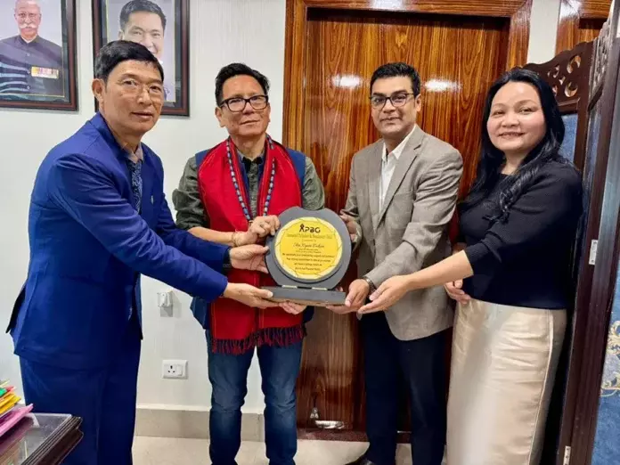 Arunachal पब्लिशर्स एंड ब्रॉडकास्टर्स गिल्ड ने IPR मंत्री से मुलाकात की