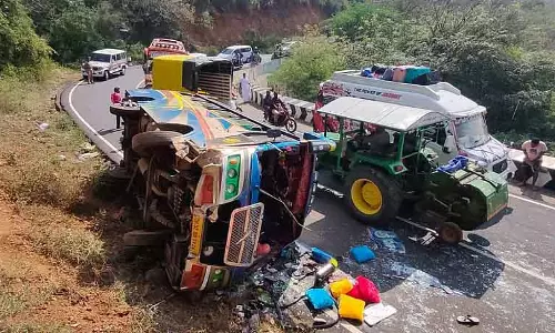 Hogenakkal में टूरिस्ट वैन पलटी: 20 से ज़्यादा लोग घायल