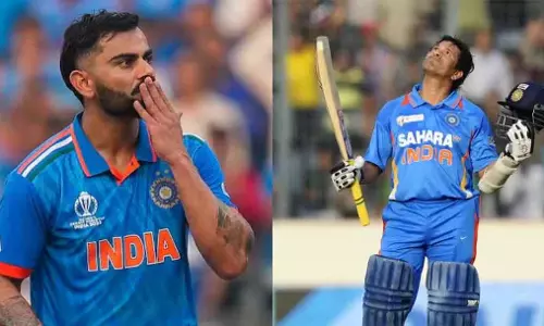 Virat Kohli बनाम सचिन तेंदुलकर: वर्ल्ड रिकॉर्ड से सिर्फ 3 कदम दूर Virat Kohli बनाम सचिन तेंदुलकर: वर्ल्ड रिकॉर्ड से सिर्फ 3 कदम दूर