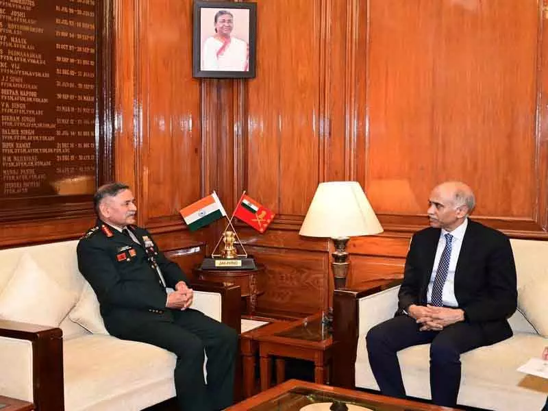 सेना प्रमुख और राजदूत ने संयुक्त राष्ट्र शांति अभियानों में India की भूमिका पर चर्चा की सेना प्रमुख और राजदूत ने संयुक्त राष्ट्र शांति अभियानों में India की भूमिका पर चर्चा की