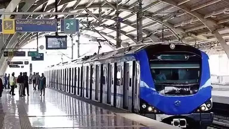 25 दिसंबर को Chennai मेट्रो ट्रेनें रविवार के शेड्यूल के अनुसार चलेंगी 25 दिसंबर को Chennai मेट्रो ट्रेनें रविवार के शेड्यूल के अनुसार चलेंगी