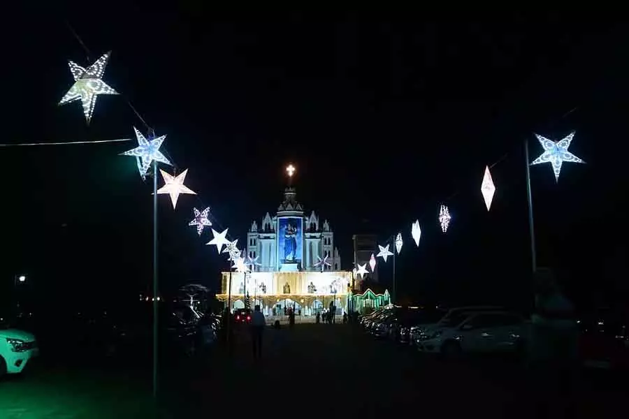 Udupi : हर जगह क्रिसमस का जश्न पूरे ज़ोरों पर है Udupi : हर जगह क्रिसमस का जश्न पूरे ज़ोरों पर है