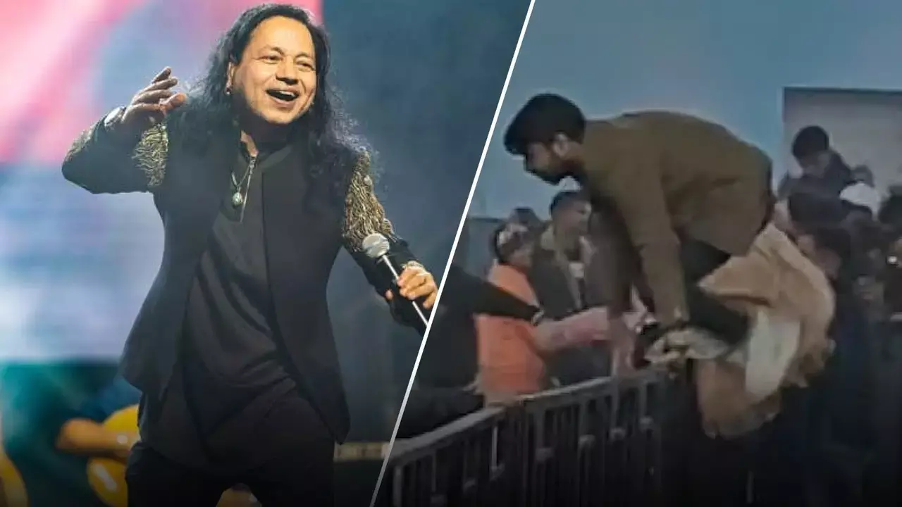 भीड़ के बैरिकेड्स कूदने से परेशान कैलाश खेर ने बीच में ही कॉन्सर्ट रोक दिया
