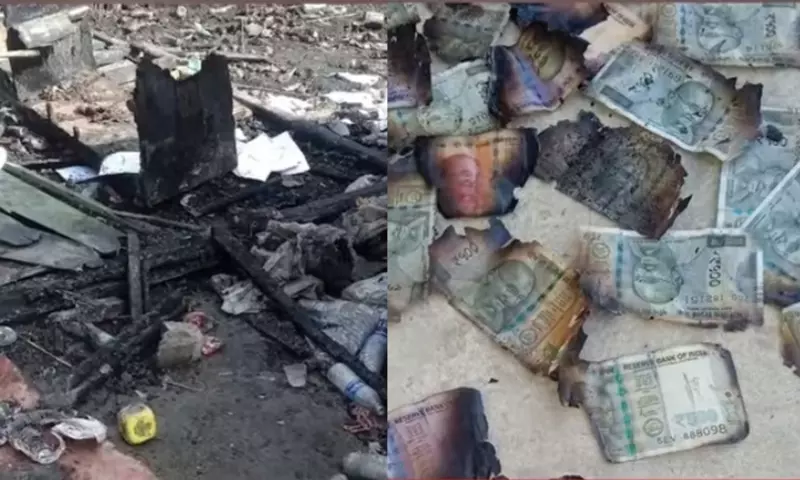 Imphal ईस्ट में आग लगने से किराने की दुकान और 1 लाख रुपये कैश जलकर खाक हो गया