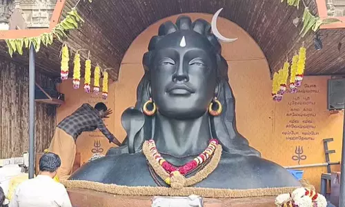 Adiyogi जागरूकता यात्रा कांची एकाम्बरेश्वर मंदिर में शुरू हो गई है