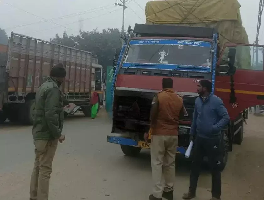 Rajepur: ओवरलोड ट्रकों पर पुलिस ने कड़ा एक्शन लिया