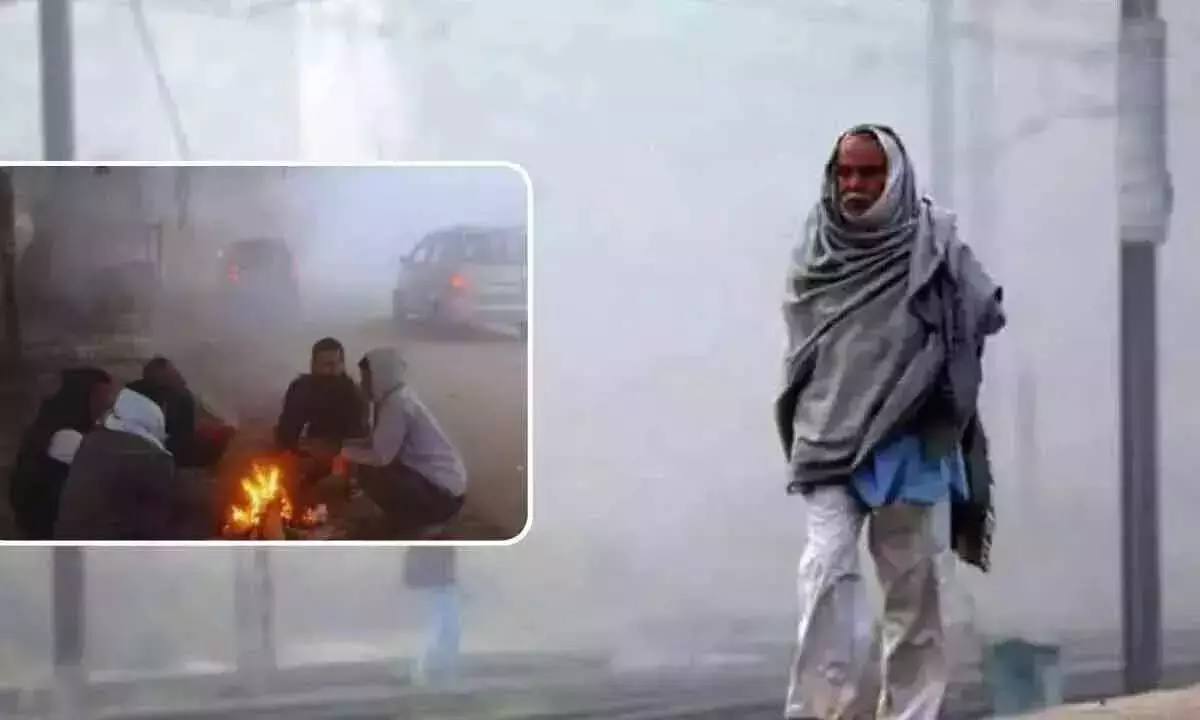 Andhra और तेलंगाना में तापमान गिरने से लोगों को दिक्कतों का सामना करना पड़ रहा है