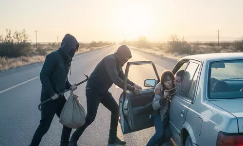 हाईवे पर तड़के लूट, कार रोककर आराम कर रहे परिवार से 1.75 लाख के छीने गहने हाईवे पर तड़के लूट, कार रोककर आराम कर रहे परिवार से 1.75 लाख के छीने गहने