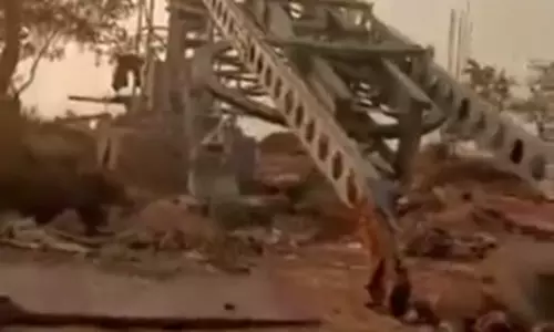 Bihar के रोहतास में ट्रायल के दौरान रोपवे गिरा, बड़ा हादसा टला