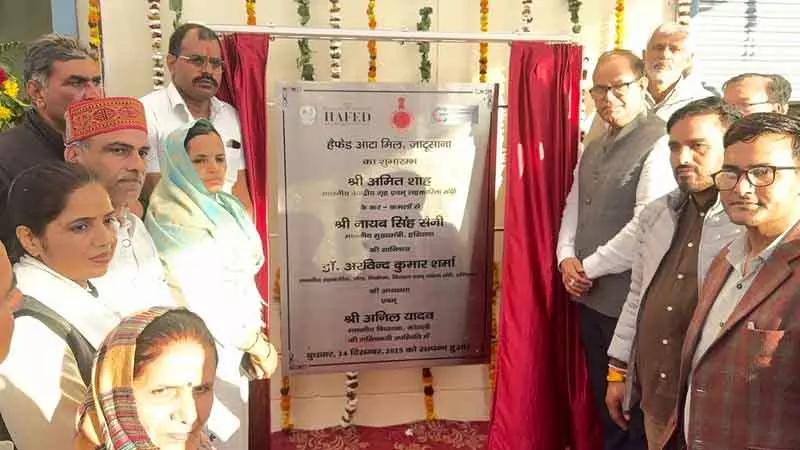 Rewari जाटुसाना में राज्य की सबसे बड़ी HAFED आटा मिल खुली Rewari जाटुसाना में राज्य की सबसे बड़ी HAFED आटा मिल खुली