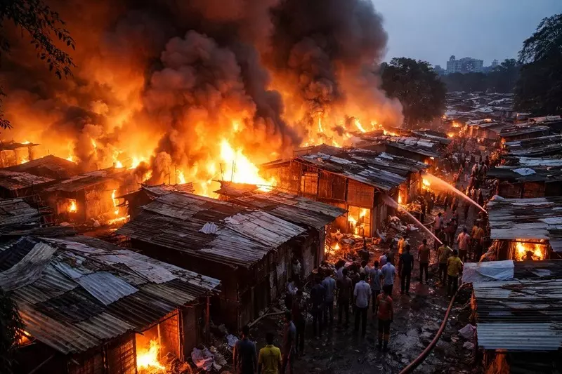 Kolkata: क्रिसमस के दिन गार्डन रीच इलाके में आग लगने से कई झुग्गियां जल गईं Kolkata: क्रिसमस के दिन गार्डन रीच इलाके में आग लगने से कई झुग्गियां जल गईं