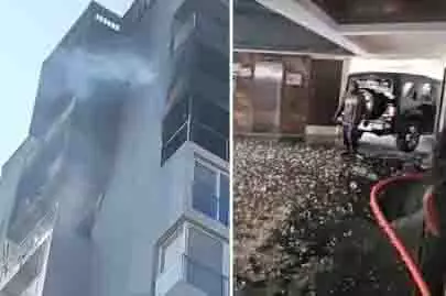 Ranchi: कटहल के पर्ल ऑर्किड अपार्टमेंट में आग लग गई Ranchi: कटहल के पर्ल ऑर्किड अपार्टमेंट में आग लग गई
