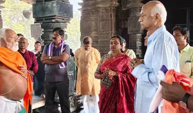 हजार खंभों वाला मंदिर एक अद्भुत जगह है, Advocate General सुदर्शन रेड्डी ने कहा हजार खंभों वाला मंदिर एक अद्भुत जगह है, Advocate General सुदर्शन रेड्डी ने कहा