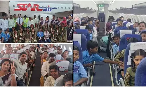 Koppal : एक सरकारी स्कूल के 24 बच्चों को प्लेन से बेंगलुरु जाने का मौका मिला Koppal : एक सरकारी स्कूल के 24 बच्चों को प्लेन से बेंगलुरु जाने का मौका मिला