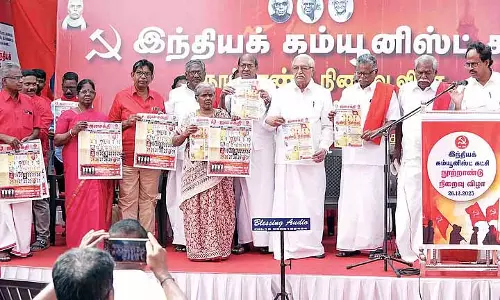 CPI ने सर्वहारा वर्ग की शताब्दी पूरी होने का जश्न मनाया