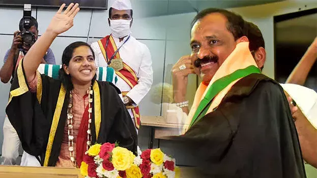 Kerala: आर्या राजेंद्रन पर नया आरोप, नई मेयर की पहली शिकायत दर्ज Kerala: आर्या राजेंद्रन पर नया आरोप, नई मेयर की पहली शिकायत दर्ज