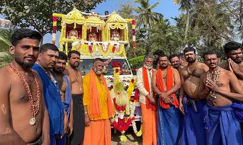 Kushtagi : अयप्पा स्वामी उत्सव मूर्ति जुलूस