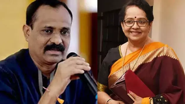 kerala: मेयर वीवी राजेश को मल्लिका सुकुमारन ने कहा ईमानदार और आदर्श नेता kerala: मेयर वीवी राजेश को मल्लिका सुकुमारन ने कहा ईमानदार और आदर्श नेता