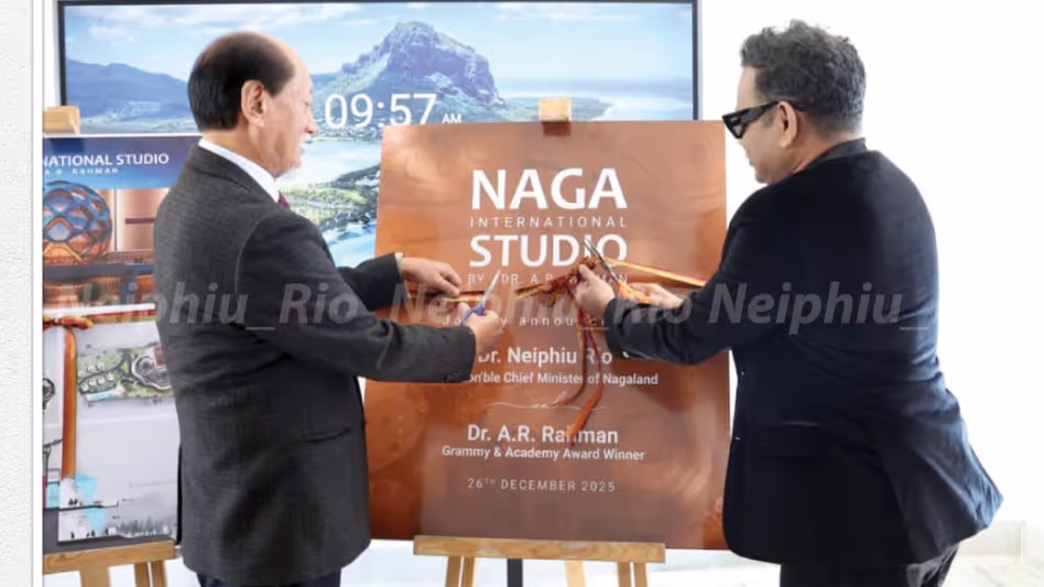 CM रियो, AR रहमान नागालैंड में ग्लोबल क्रिएटिव हब बनाने के लिए पार्टनरशिप करेंगे CM रियो, AR रहमान नागालैंड में ग्लोबल क्रिएटिव हब बनाने के लिए पार्टनरशिप करेंगे