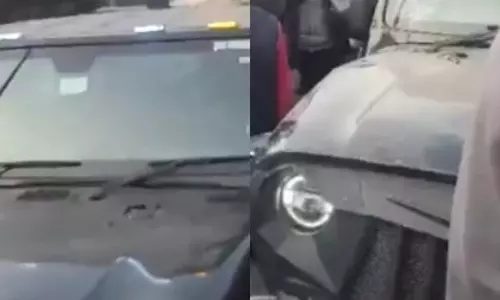 परिवार के सदस्य को देखकर नाबालिग से थार बेकाबू, Noida में हादसा