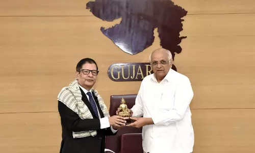 Nepal के राजदूत शंकर प्रसाद शर्मा ने मुख्यमंत्री भूपेन्द्र पटेल से की शिष्टाचार मुलाकात