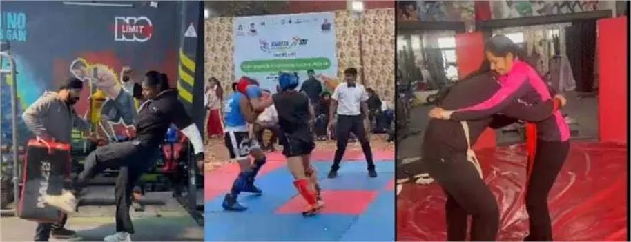Faridabad: राज्यस्तरीय किक बॉक्सिंग लीग में छाई छोरियां, 4 ने गोल्ड व 1 ने सिल्वर मेडल जीता Faridabad: राज्यस्तरीय किक बॉक्सिंग लीग में छाई छोरियां, 4 ने गोल्ड व 1 ने सिल्वर मेडल जीता