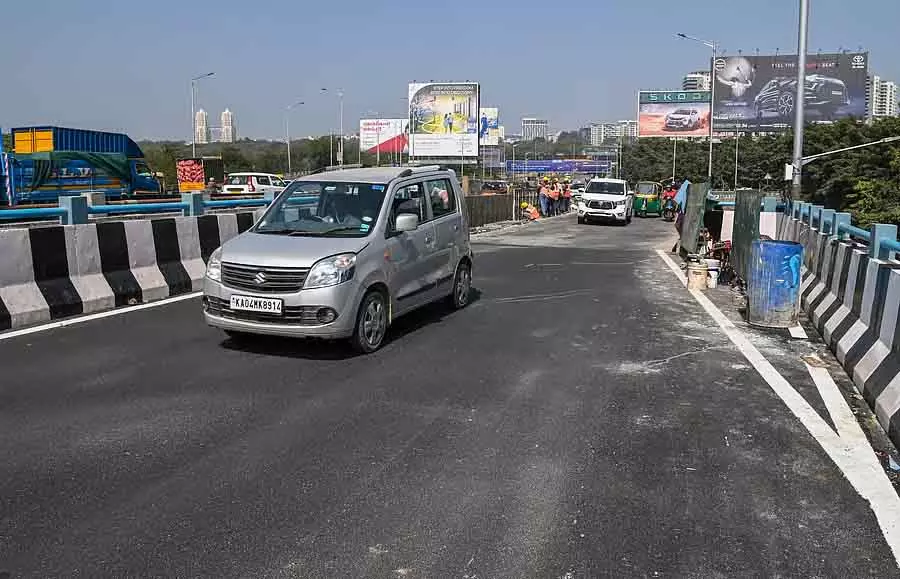 Hebbal : नए लूप से ट्रैफिक कम हुआ Hebbal : नए लूप से ट्रैफिक कम हुआ