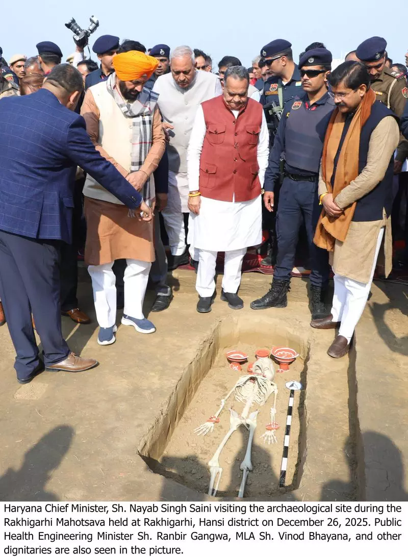 राखीगढ़ी को UNESCO वर्ल्ड हेरिटेज का दर्जा दिलाने की कोशिशें जारी CM राखीगढ़ी को UNESCO वर्ल्ड हेरिटेज का दर्जा दिलाने की कोशिशें जारी CM