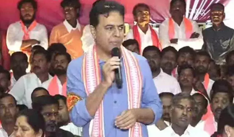 वे झूठी बातों से सत्ता हथिया लेंगे और अच्छे राज्य को बर्बाद कर देंगे: KTR वे झूठी बातों से सत्ता हथिया लेंगे और अच्छे राज्य को बर्बाद कर देंगे: KTR