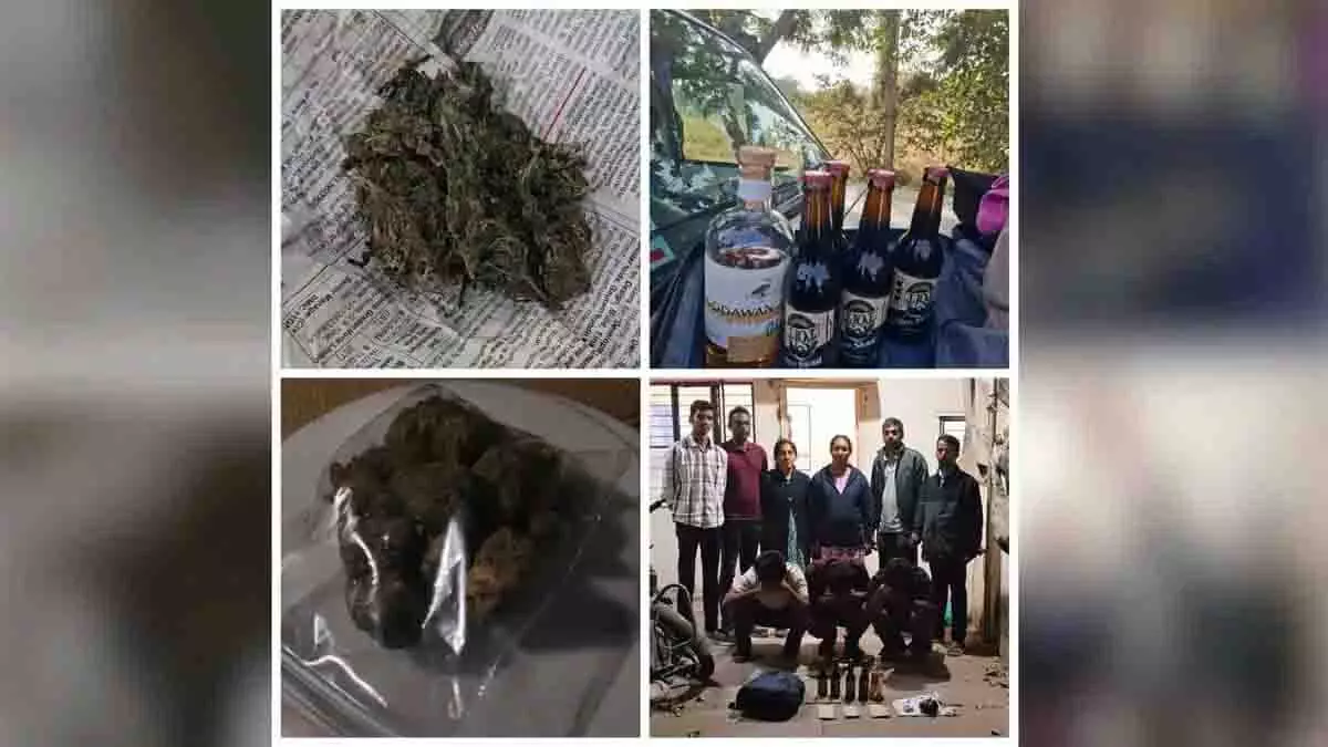 Karnataka से हैदराबाद गांजा तस्करी के आरोप में पांच लोग गिरफ्तार Karnataka से हैदराबाद गांजा तस्करी के आरोप में पांच लोग गिरफ्तार