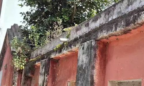 Mulbagal : सरकारी दफ़्तर में उग रही घास-फूस Mulbagal : सरकारी दफ़्तर में उग रही घास-फूस
