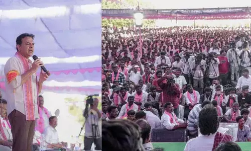 KTR ने कहा कि रेवंत रेड्डी ने पलामुरु को फिर से पलायन की ओर धकेल दिया है KTR ने कहा कि रेवंत रेड्डी ने पलामुरु को फिर से पलायन की ओर धकेल दिया है