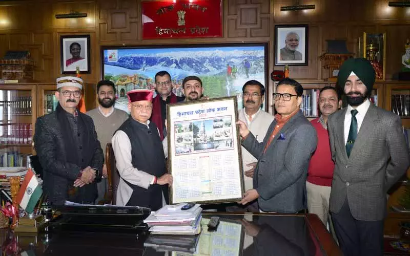 Himachal के राज्यपाल ने 2026 कैलेंडर का अनावरण किया Himachal के राज्यपाल ने 2026 कैलेंडर का अनावरण किया