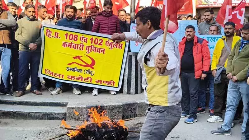 Himachal: एम्बुलेंस कर्मचारियों ने बिना ओवरटाइम के 12 घंटे की शिफ्ट का आरोप लगाया Himachal: एम्बुलेंस कर्मचारियों ने बिना ओवरटाइम के 12 घंटे की शिफ्ट का आरोप लगाया