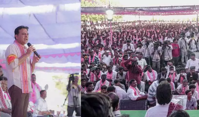 KTR ने कहा कि रेवंत रेड्डी ने पलामुरु को फिर से पलायन की ओर धकेल दिया है KTR ने कहा कि रेवंत रेड्डी ने पलामुरु को फिर से पलायन की ओर धकेल दिया है