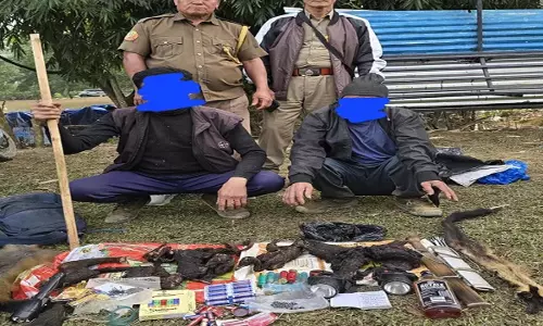 POMA: शिकार करने के आरोप में दो लोग गिरफ्तार
