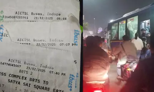 Indore: BRTS हटाए जाने के बाद आईबस यात्रियों को परेशानी Indore: BRTS हटाए जाने के बाद आईबस यात्रियों को परेशानी