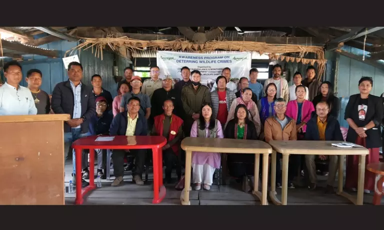 Arunachal में डी. एरिंग अभयारण्य क्षेत्र में वन्यजीव अपराध के खिलाफ जागरूकता अभियान