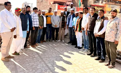 Barmer: कांग्रेसियों ने उत्साह के साथ मनाया स्थापना दिवस Barmer: कांग्रेसियों ने उत्साह के साथ मनाया स्थापना दिवस