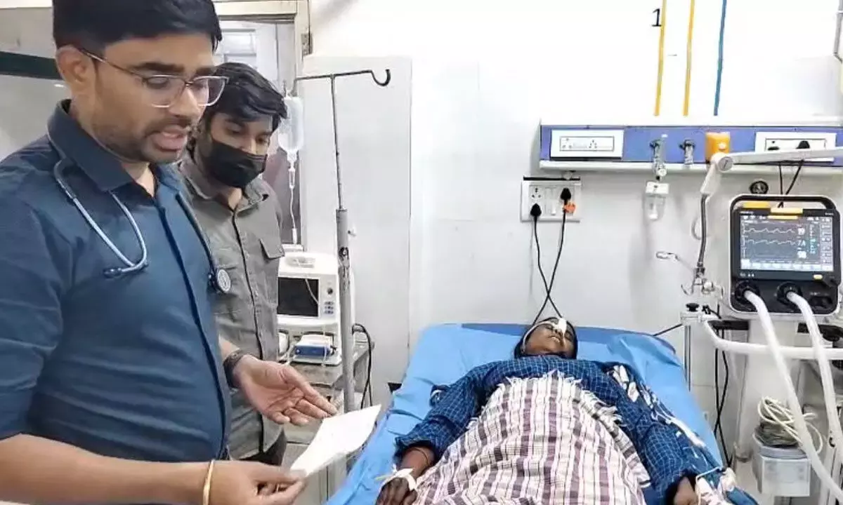 नगर कुरनूल GGH के डॉक्टरों ने समय पर इलाज से ब्रेन स्ट्रोक के मरीज को बचाया